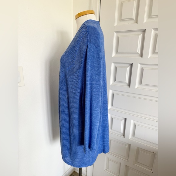 Croft & Barrow Blue Women's Cardigan Sweater Open Knit Size 3X - Picture 6 of 12